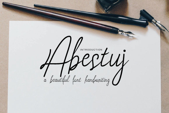 Abestuj: A Timeless Handwritten Font for Branding