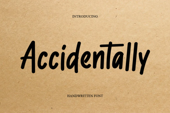 Accidentally: A Sweet Handwritten Font for Crafters