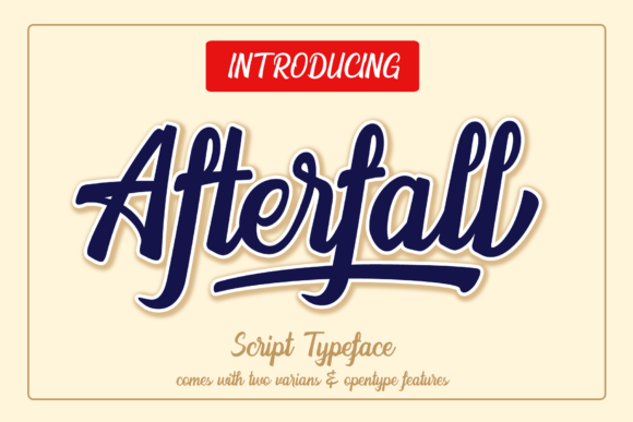 Afterfall: A Bold Handwritten Font for Business Branding
