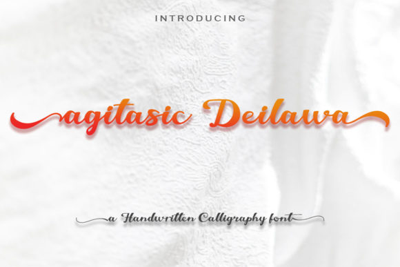 Agitasic Deilawa: A Handwritten Font for Your Brand