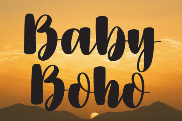 Baby Boho: A Playful Script Font for Small Business Branding