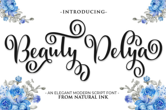 Beauty Delya: A Graceful Script Font for Brand Identity