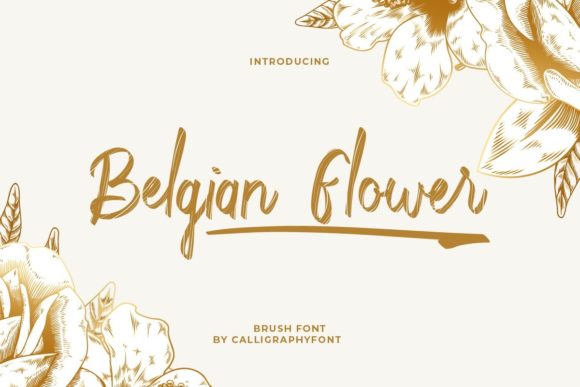 Belgian Flower: A Handwritten Font for Editorial Elegance