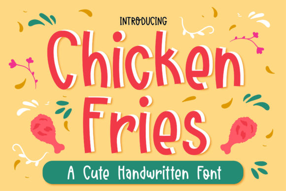 Chicken Fries: A Whimsical Handwritten Font for Editors