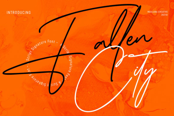 Fallen City: A Graceful Script Font for Campaigns
