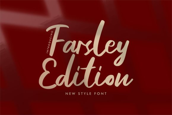 Farsley Edition: A Confident Script Font for Web Design