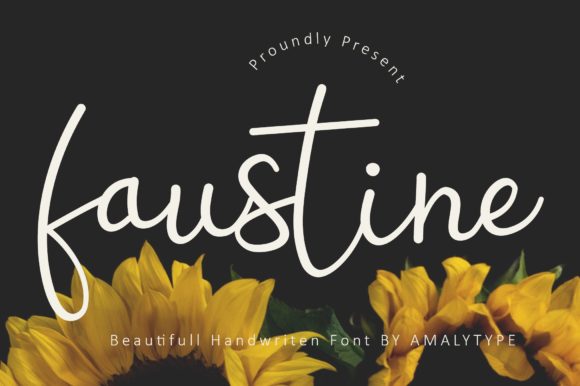 Faustine: A Balanced Script Font for Web Design
