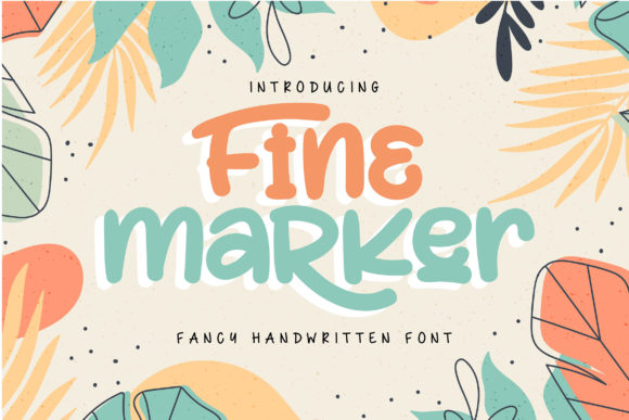 Fine Marker: A Handwritten Font for Editorial Design
