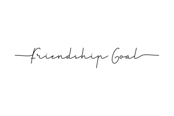 Friendship Goal: A Handwritten Font for Your Brand