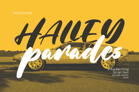 Halley Parades: A Relaxed Handwritten Font for Web Design