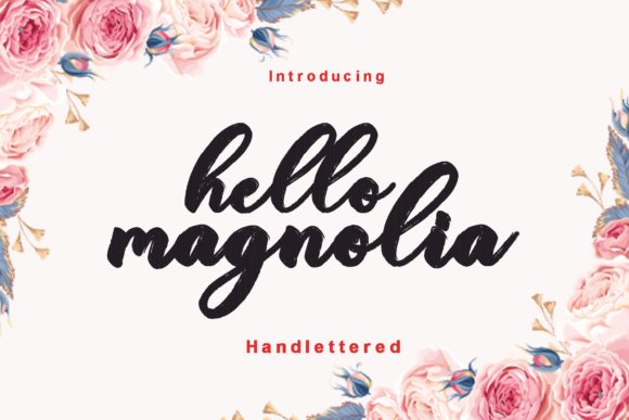 Hello Magnolia: A Handwritten Font for Web Design
