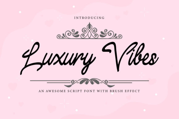 Luxury Vibes: The Elegant Script Font for Marketers