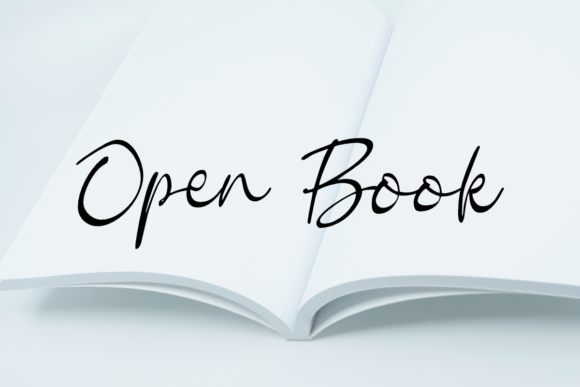 Open Book: A Handwritten Font for Makers