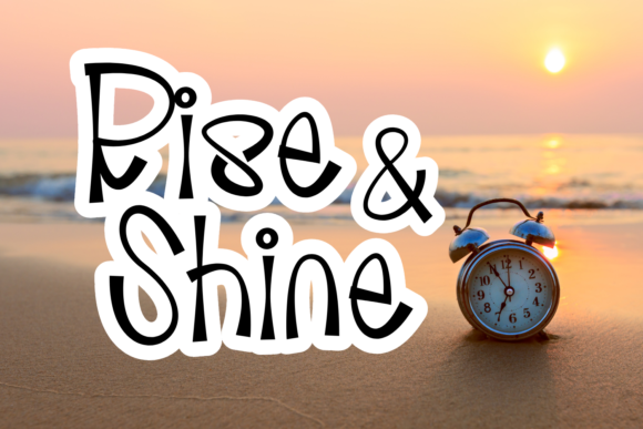 Rise and Shine: A Quirky Handwritten Font for Branding