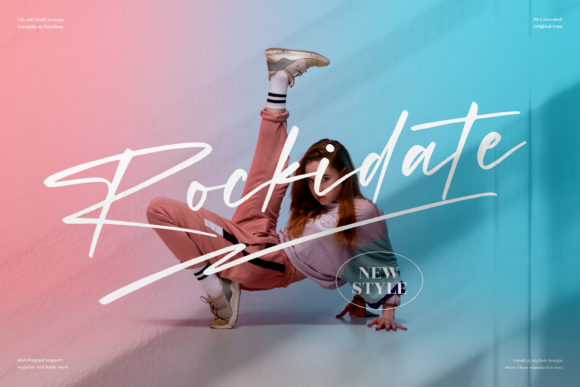 Rockidate: A Premium Script Font for Web Design