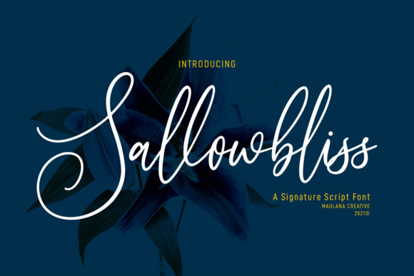 Sallowbliss: A Timeless Handwritten Font for Editorial Design