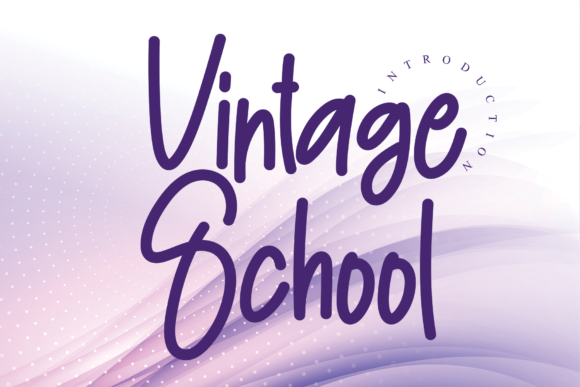 Vintage School: A Handwritten Font for Small Business Branding