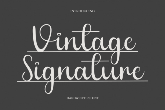 Vintage Signature: A Refined Script Font Review